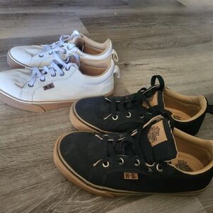 Harley Davidson Torland Black And Shoes Sneakers Women Size 7.    2 Pairs!